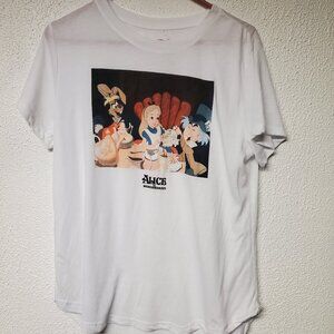 Disney Girls Grpahic T-Shirt Alice in Wonderland Size Large 11/13